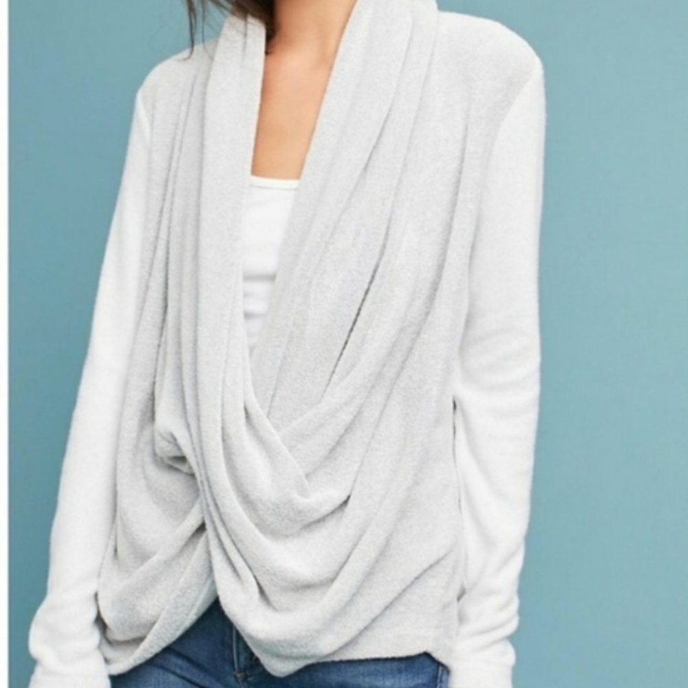 Anthropologie Saturday Sunday faux wrap sweater